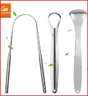 Premium 1pcs/3pcs Metal Tongue Scraper Cleaner for Adults & Kids, Portable Stainless Steel Tongue Scrapers Brushes for Removing