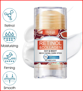 Retinol & Collagen Neck Cream - 40g | Firming, Moisturizing & Lifting | Hyaluronic Acid for All Skin Types