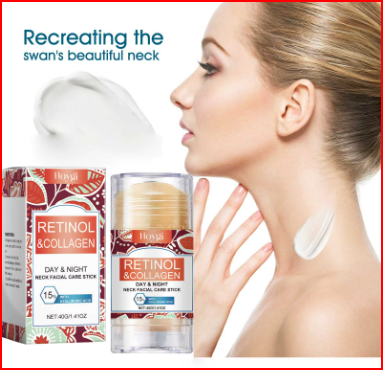 Retinol & Collagen Neck Cream - 40g | Firming, Moisturizing & Lifting | Hyaluronic Acid for All Skin Types