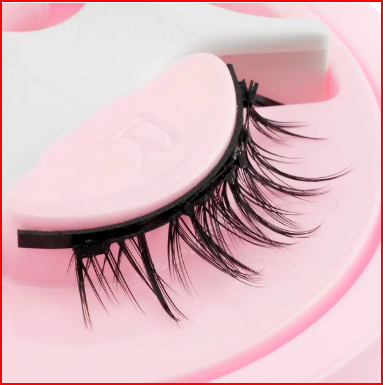 Reusable Magnetic Eyelashes 1 Pair Natural Curly Fluffy Magnetic False Eyelashes No Glue Needed Lashes Makeup with Tweezer Set