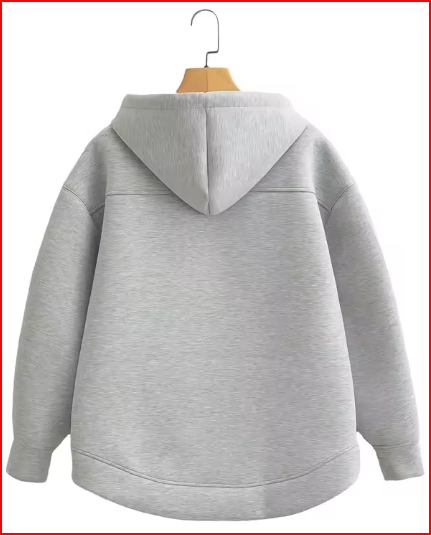 KEYANKETIAN Winter New Women's Zipper Hoodie High Street Unisex style Double Pockets Oversize Loose Sweatshirts Outerwear Top