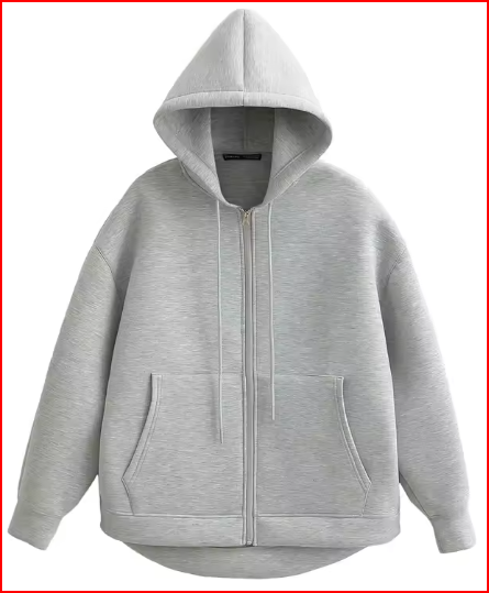KEYANKETIAN Winter New Women's Zipper Hoodie High Street Unisex style Double Pockets Oversize Loose Sweatshirts Outerwear Top