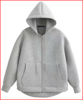 KEYANKETIAN Winter New Women's Zipper Hoodie High Street Unisex style Double Pockets Oversize Loose Sweatshirts Outerwear Top