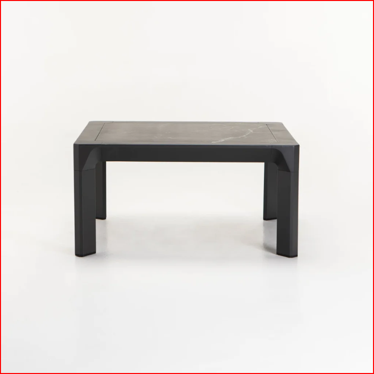 BORNEO 80x80cm STONE TOP OUTDOOR COFFEE TABLE