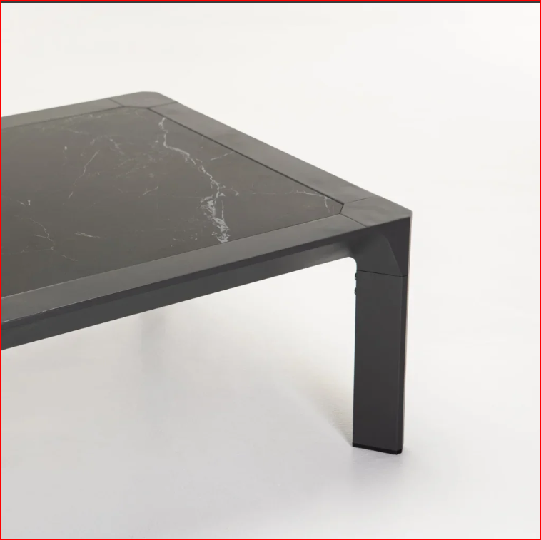 BORNEO 80x80cm STONE TOP OUTDOOR COFFEE TABLE